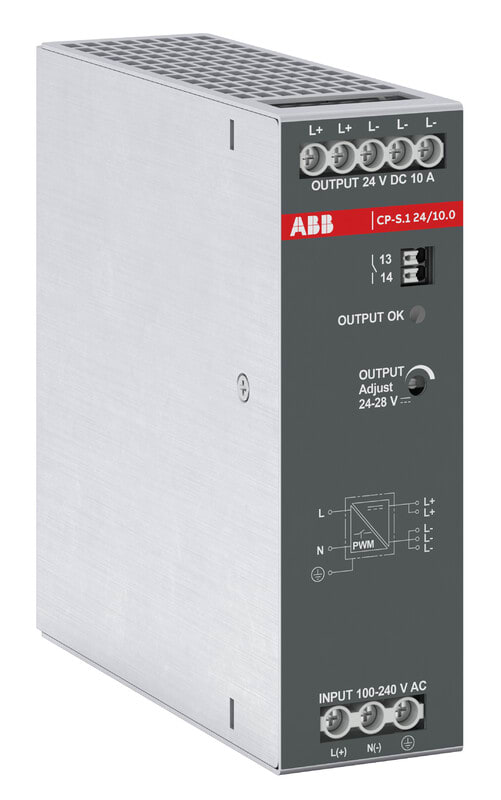 ABB - Teholähde - CP-S.1 24/10.0,lähtö:24VDC/10A