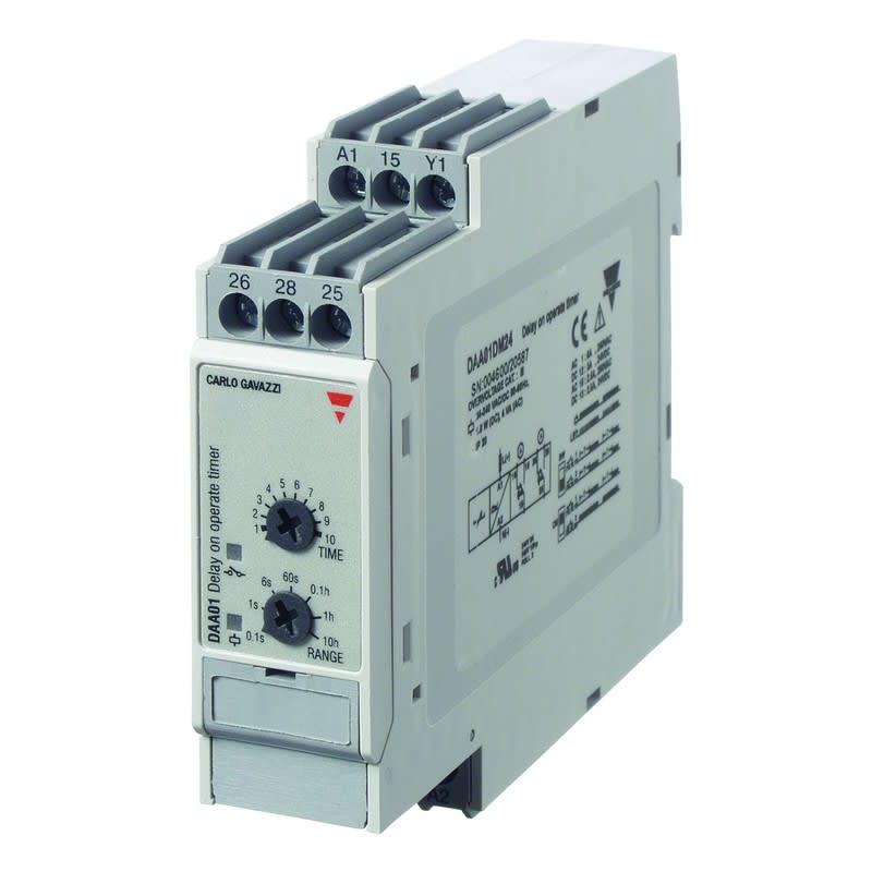 CARLO GAVAZZI - Aikarele vetohidastettu - 0.1S-100h 2vk/8A