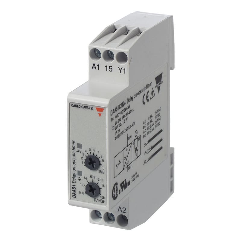 CARLO GAVAZZI - Aikarele vetohidastettu - 0.1S-100h 1vk/5A
