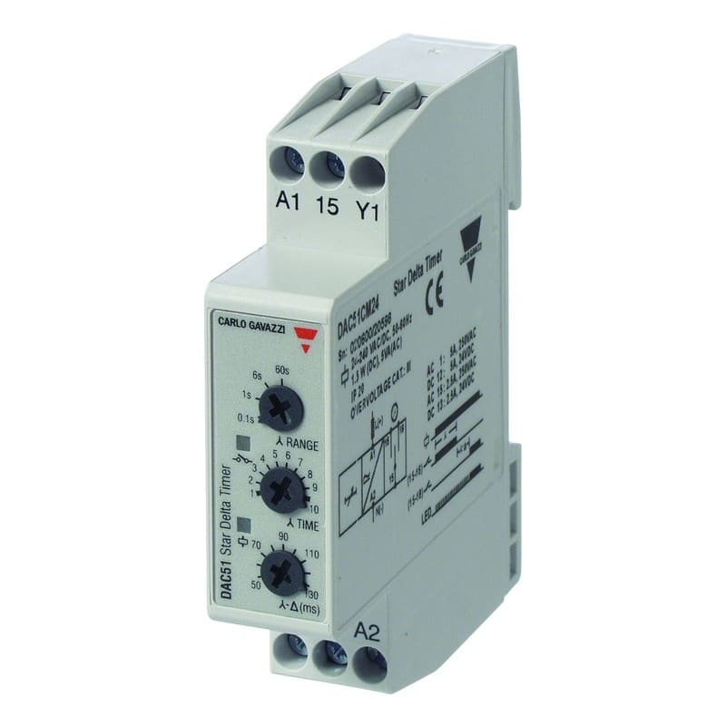CARLO GAVAZZI - Aikarele - 0.1S-600s 1vk/5A, tähtikolmio