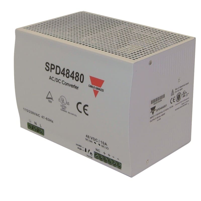 CARLO GAVAZZI - Teholähde - 24VDC 20A 480W, 90-265AC tulo