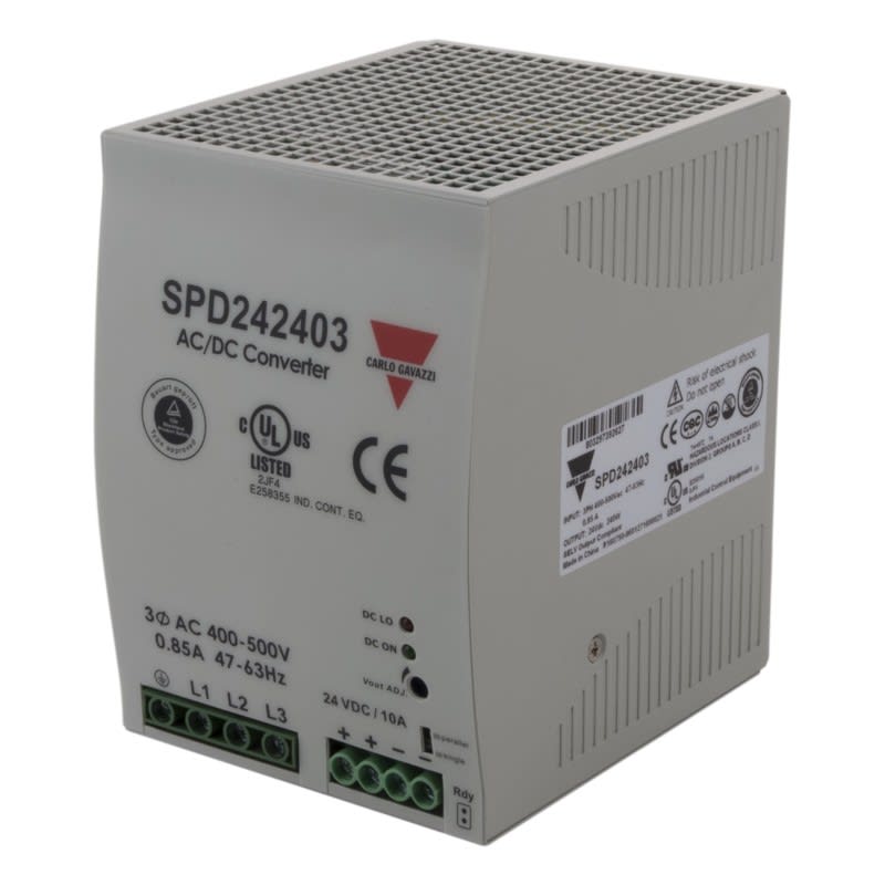 CARLO GAVAZZI - Teholähde - 24VDC 10A 240W, 3 vaihe tulo