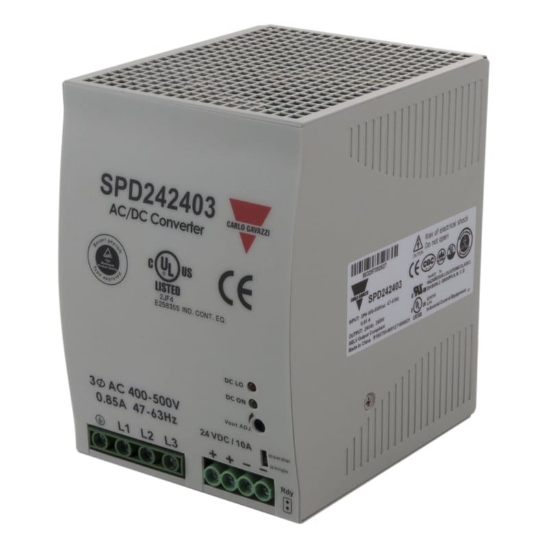 CARLO GAVAZZI - Teholähde - 24VDC 10A 240W, 3 vaihe tulo