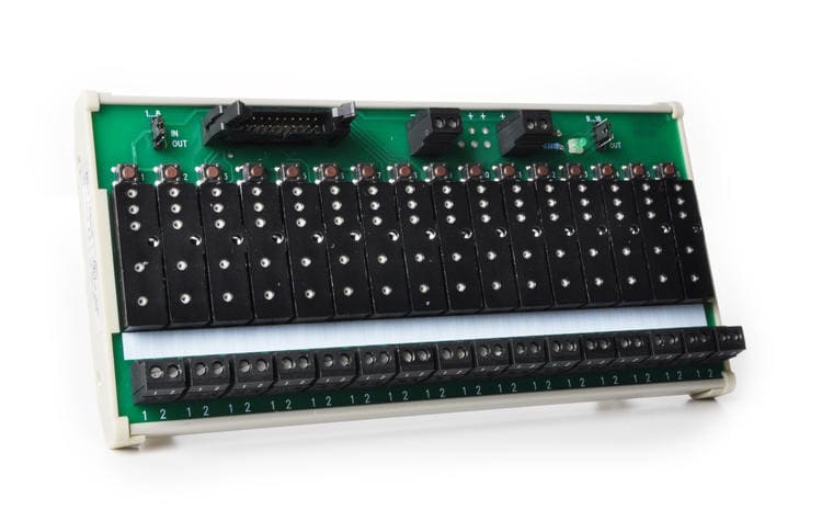 DELCON - Asennusalus. 16 releelle (PNP) - MBS16BIOP