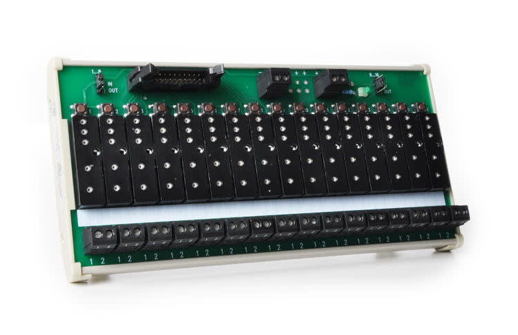 DELCON - Relekanta - Asennusalusta 16 releelle, NPN