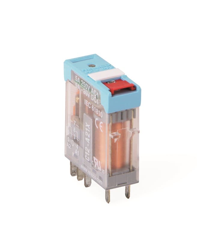 RELECO - 24VAC/DC,2CO,mek+led ind,tasas - Releco C12A21BX24AD