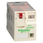 SCHNEIDER ELECTRIC - Pistokekantarele - RXM4AB2B7 24VAC 4C/O 6A LED