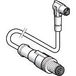 TELEMECANIQUE-SENSORS - Liitosjohto M12/O8 1M kulma - XZCR1502040G1