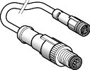 TELEMECANIQUE-SENSORS - Liitosjohto M12/M8 2M - XZCR1509040H2