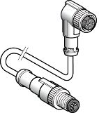 TELEMECANIQUE-SENSORS - Liitosjohto M12/M12 2M 5-nap. - XZCR1512064D2