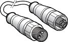 TELEMECANIQUE-SENSORS - Kaapelli 4p.M12 urus M12 na 5m - XZCRA151141C5
