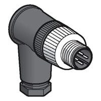 TELEMECANIQUE-SENSORS - Pistokeliitin kulma 4-nap. - XZCC12MCM40B