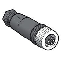 TELEMECANIQUE-SENSORS - Pistokeliitin suora 4-nap. - XZCC12FDM40B