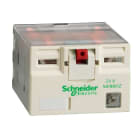 SCHNEIDER ELECTRIC - Pistokekantarele - RPM42B7 24VAC 4C/O 15A LED