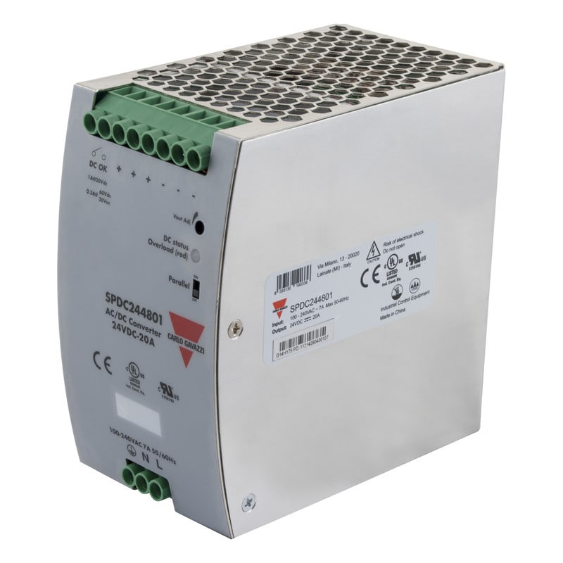 CARLO GAVAZZI - Teholähde - 24VDC 20A 480W, 90-264AC tulo