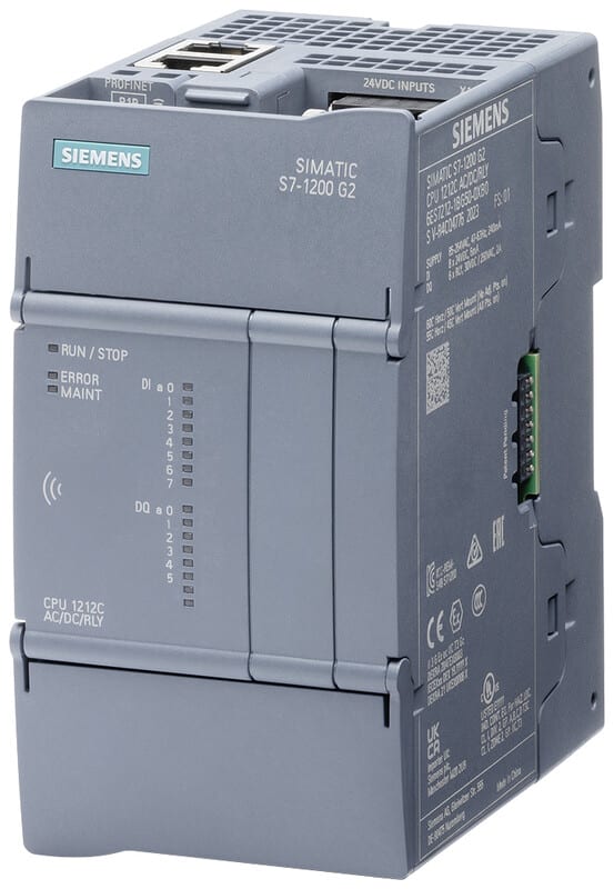 SIEMENS - Logiikkamoduuli - S7-1200 G2 CPU 1212FC DC/DC/RL