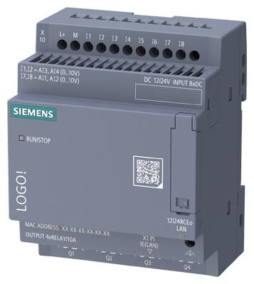 SIEMENS - Ohjelmoitava rele - 12/24RCEO LOGO! 9 , V9