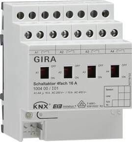 GIRA - GIRA KNX - Kytkin 4ulostuloa 16A man.akt.