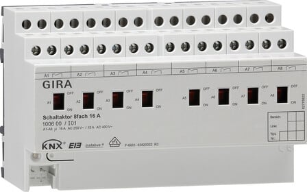 GIRA - GIRA KNX - Kytkin 8 ulos 16A man. Akt.