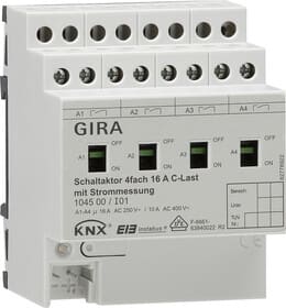 GIRA - GIRA KNX - Kytkin 4ulos. 16Aman.akt.+km