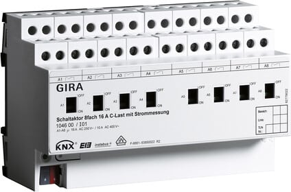 GIRA - GIRA KNX Kytkin - 8 ulos. 16A man.akt.+KM