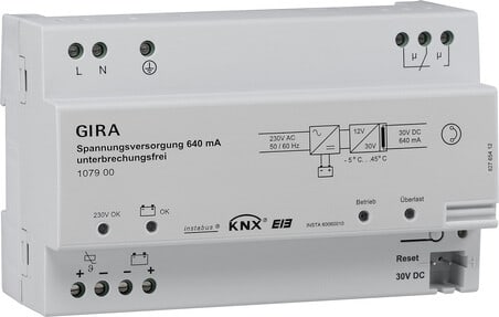 GIRA - GIRA KNX - KNX Virtalähde 640mA katkoton