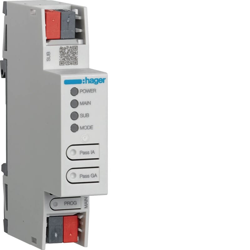 HAGER - Väyläliityntäyksikkö KNX - TYFS130 alue-/linjak. Secure