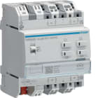 HAGER - Lähtöyksikkö KNX - TYA624D 4x6A 24VDC VS Sec DIN