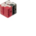 HAGER - Liitinmoduli - TG008 0.8mm2 PUN/MUS KNX