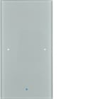 HAGER - Painike KNX TS Sensor - 1-os lisät. lasi alu