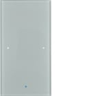 HAGER - Painike KNX TS Sensor - 1-os lisät. lasi alu