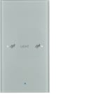 HAGER - Painike KNX TS Sensor - 1-os lisät. op. lasi alu