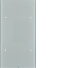 HAGER - Painike KNX TS Sensor - 2-os lisät. lasi alu