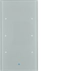 HAGER - Painike KNX TS Sensor - 3-os lisät. lasi alu