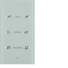HAGER - Painike KNX TS Sensor - 3-os lisät. op. lasi val
