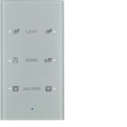 HAGER - Painike KNX TS Sensor - 3-os lisät. op. lasi alu