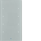 HAGER - Painike KNX TS Sensor - 4-os lisät. lasi alu