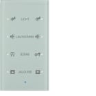 HAGER - Painike KNX TS Sensor - 4-os lisät. op. lasi val