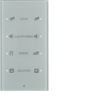 HAGER - Painike KNX TS Sensor - 4-os lisät. op. lasi alu