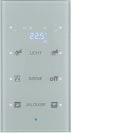 HAGER - Painike KNX TS Sensor - 3-os term. op. lasi alu