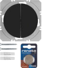 HAGER - Painike langaton KNX R.1/R.3 - 2-os PAR 3V quicklink mus