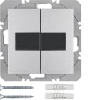 HAGER - Painike langaton KNX S.1 - 2-os valok. quicklink alu
