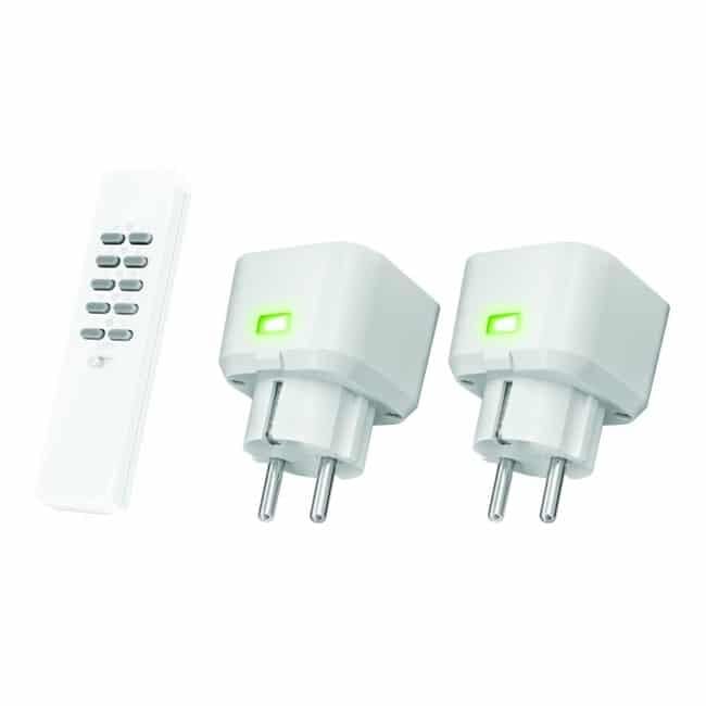 TRUST - Pistorasia-adapteri KNX - Pistorasiakytkinsetti 2x250W