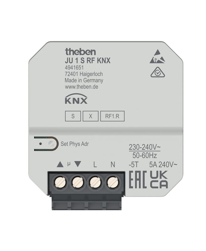 THEBEN - Toimilaite KNX - JU 1 S RF KNX