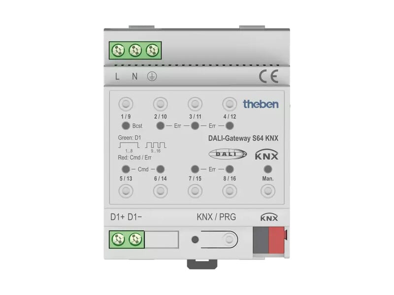 THEBEN - Väyläliityntäyksikkö KNX DALI - Gateway S64 KNX