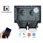 MICRODATA - Ohjausyksikkö - Smart WiFi Pistorasia IP66 2x