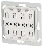 EATON - 2-os. painike +LED RF 55x55 mm - CTAA-02/04-LED