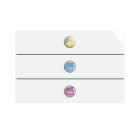 ABB - PriOn valkoinen - 6342-24G PAINIKETAULU 3-OS