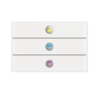 ABB - Painike 3-os KNX val.lasi - 6342-811-101-500