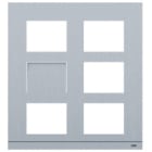 ABB - Etulevy 6 mod - K 6 2/3 IK07 IP54 ALU VIDEO